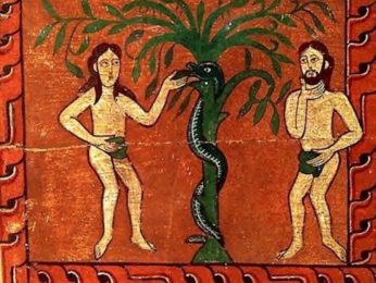 Adam et Eve avec le serpent