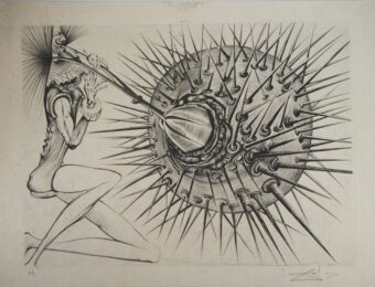 Don Quichotte et l’oursin, Salvador Dali, 1971